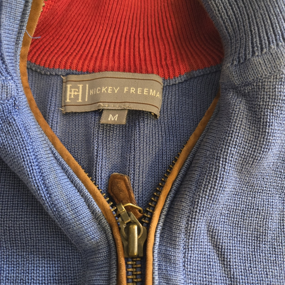 Hickey Freeman Blue Sweater for Men